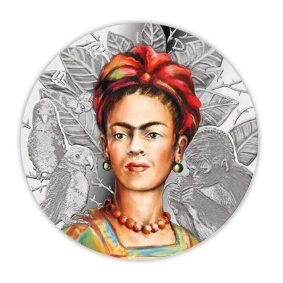 Frida 🇨🇲 Kahlo 1 oz Proof Silver Coin 1000 Francs CFA Cameroon 2019 - Imagen 1 de 4