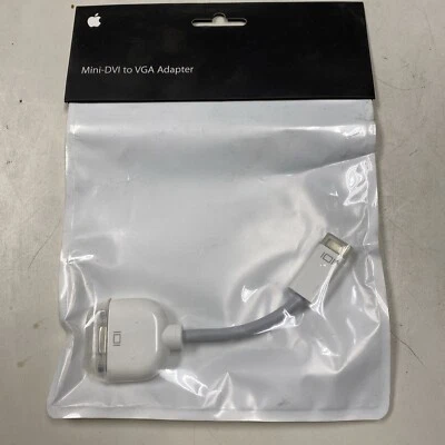 Apple Video Adapter Mini-DVI to VGA M9320G/A brand new - Image 1 of 4