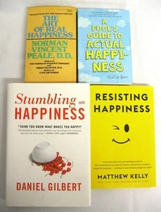 Resisting HAPPINESS Fool's Guide The Art of Real Happiness Norm V Peale 4 Books - Picture 1 of 8