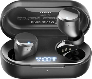 Auriculares Inalámbricos Bluetooth Auténtico Rendimiento de Sonido Impermeable Estuche de Carga - Imagen 1 de 21