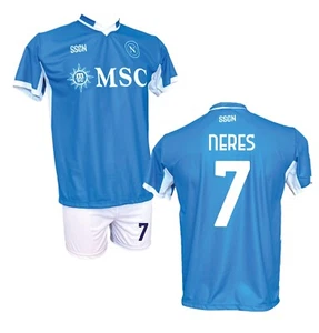 Completo Neres 7 Prodotto Ufficiale Napoli Stagione 2024-2025 SSC - Foto 1 di 3