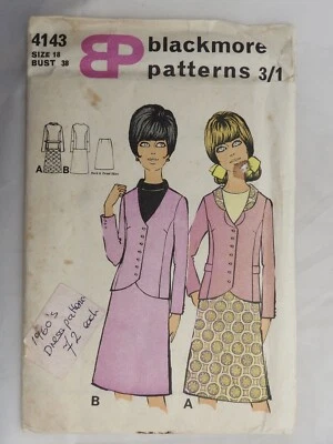 Blackmore sewing pattern 4143 Suit  Size 18 Bust Size 38 Unused  - Image 1 of 2