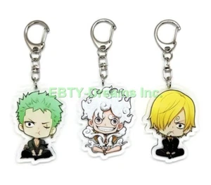 3er Set OVP Anime Acryl Schlüsselanhänger Affe D. Luffy Roronoa Zoro Sanji v6 - Bild 1 von 2
