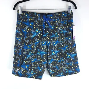 TYR Boys Nightfight Challenger Swim Trunks Mesh Lining Pockets Blue XL 16/18 - Picture 1 of 5