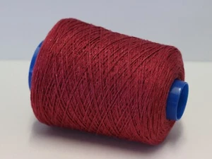 B32 (50€/kg) 300g SUPERSOFT EFFEKT-BÄNDCHENGARN RUBIN (3,3) Zwirn Wolle Stick - Bild 1 von 3