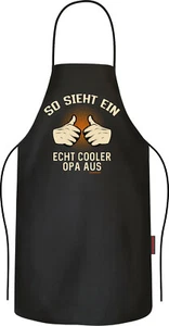 Kochschürze Männer - Ein echt cooler Opa - Party-Schürze lustige Grillschürze - Bild 1 von 2