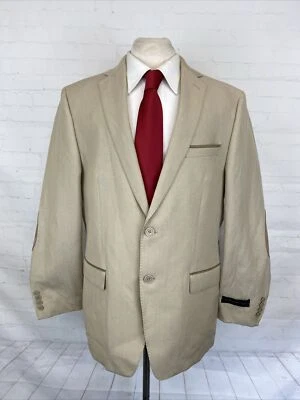 NUEVAS ETIQUETAS PRIMAVERA/VERANO Van Heusen Hombre Beige Blazer 42R $395 Foto 1 de 4
