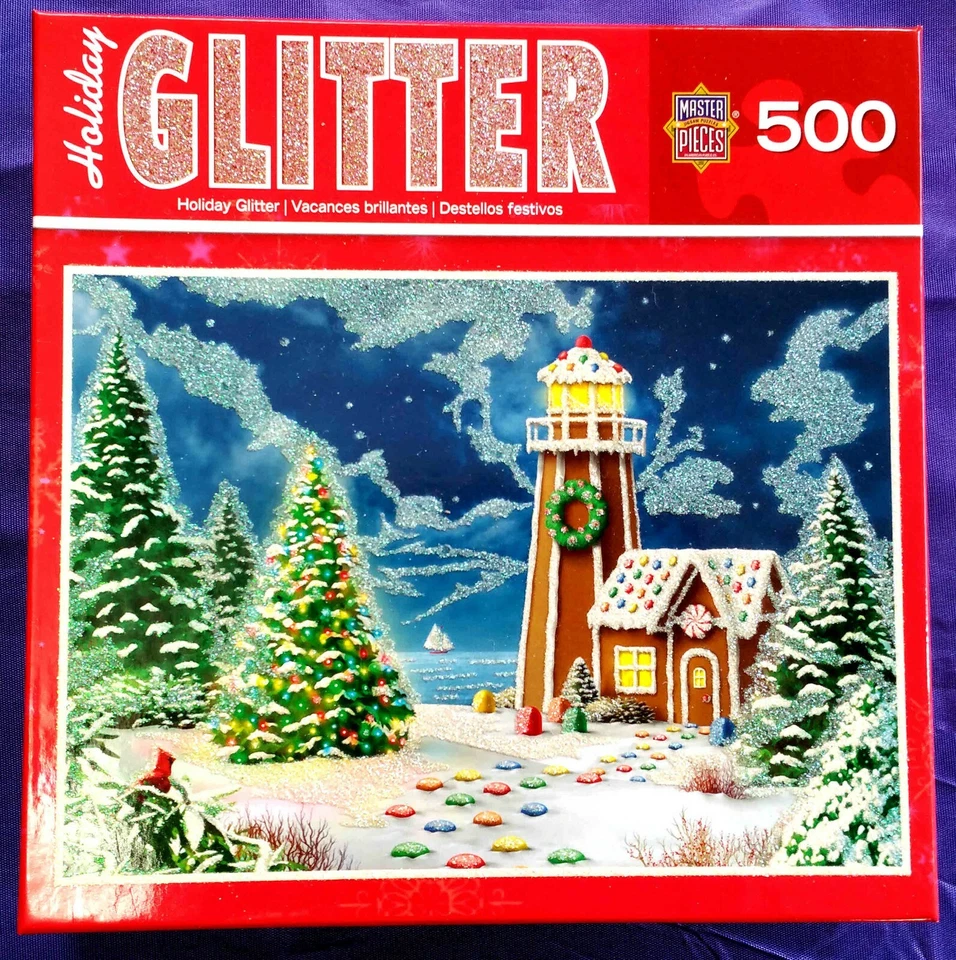 Puzzle Navidad Brillo Luz Casa Escena 500 PC Completo Foto 1 de 1