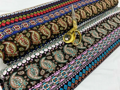 CHEAPEST FABRICS UK *NEW* Stretch Viscose Jersey Paisley-African Prints Dress/Craft Fabric*FREE P&P*