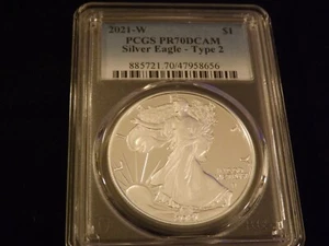 2021-W    $1         Eagle       PCGS PR 70 DCAM - Picture 1 of 2