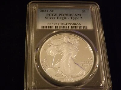 2021-W    $1         Eagle       PCGS PR 70 DCAM - Image 1 of 2