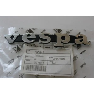 Targhetta scudo "VESPA" Nameplate emblem Piaggio Vespa distanza pioli 80mm - Imagen 1 de 2