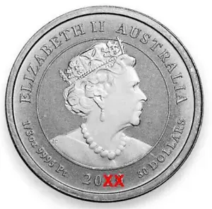 Australia $30 1/3 oz Platinum Coin .9995 Fine Random Year - BU - Picture 1 of 3
