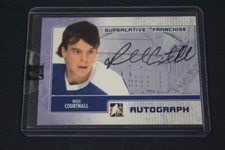 Russ Courtnall 2008-09 In the Game Superlative Franchise Autographs Blue