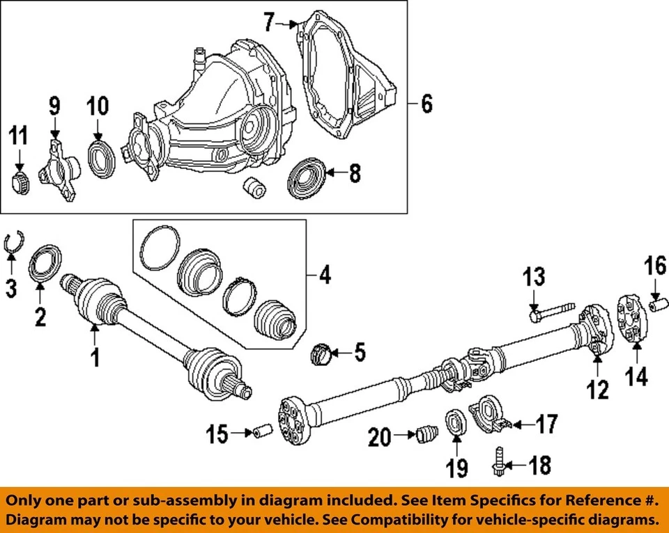 Tornillo de eje diferencial Mercedes OEM 17-23 CLS53 AMG 0119900904 Foto 1 de 1