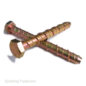 Ancla de fijación de tornillos de hormigón Thunder Bolts cabeza hexagonal acero autogolpeable multifijación - Imagen 1 de 1