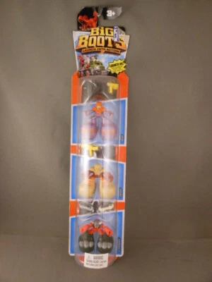 RARE Vtg Matchbox Big Boots Raptor Capture 3 Figure Pack Set Hose Lodar V-rroom! - Image 1 of 4