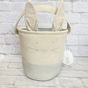 RGI Home Hase Kaninchenohren Gesicht Ostern Korb Tuch 8,5" x 9" blau NEU - Bild 1 von 4