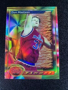 Don MacLean Washington Bullets Refractors 1994 Topps Finest Basketball #10