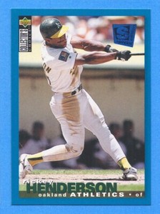 1995 Collector's Choice SE #48 Rickey Henderson Athletics