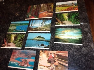VINTAGE CALIFORNIA PANORAMIC SOUVENIR POSTCARDS LOT OF 11 - - Picture 1 of 6