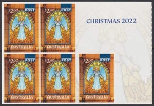 AUSTRALIA - 2022 'NAVIDAD - Angel' Int. Panel de folleto autoadhesivo como nuevo [E5283 - Imagen 1 de 2