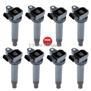 90919-02249 For Toyota Tundra Sequoia Lexus 4.7L 8 pcs OEM NGK Ignition Coil - Picture 1 of 6