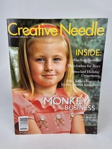 Creative Needle Smocking Embroidery Magazine August 2007 With Pattern - Foto 1 di 3