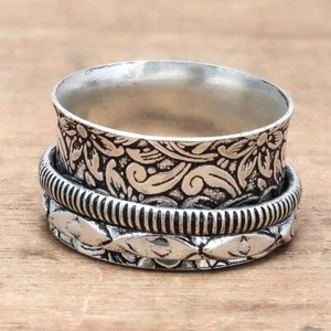 Spinner Anxiety Handmade Silver Jewelry "8" - Picture 1 of 4