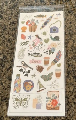 Jen Hadfield LIVE & LET GROW 6x12 Sticker Sheets Summer Travel Camp Park - Image 1 of 2
