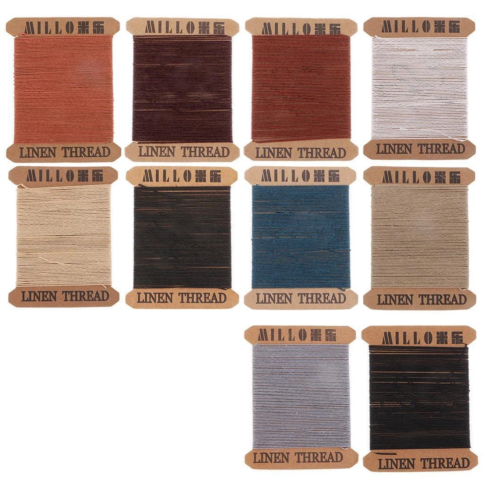 1 Piece 6m Long Round Linen Waxed Line Sewing Threads for Leather Bags Shoes - Image 1 of 1