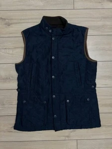 Men Alan Paine Country Collection Quilted Felwell Waistcoat Gilet Vest XL Blue - Picture 1 of 11