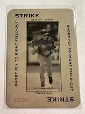 K92,643 - 2005 Throwback Threads Polo STRIKE Short Fly #52 Craig Biggio #/20