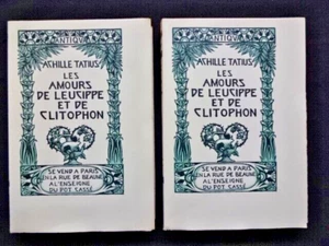 ACHILLE TATIUS - LES AMOURS DE LEUCIPPE - ENSEIGNE DU  POT CASSÉ  - s/vergé num. - Foto 1 di 11