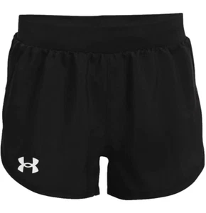 Under Armour Girls' Fly By Shorts , Black (001) , X-Small - Picture 1 of 3