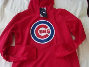 NWT Genuine Mdse hooded pullover, youth M, or L, blue, or red, Chicago Cubs, $50 - Picture 1 of 11
