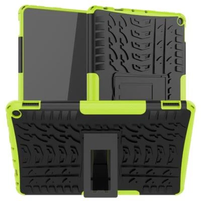 Funda con soporte resistente a prueba de golpes para Amazon Fire HD 10 / Plus 2021 11ª generación Foto 1 de 4