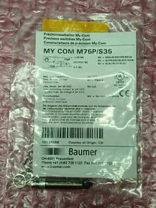 BAUMER Präzisionsschalter MY-COM-M75P/S35 36VDC 50mA OHNE MYCOMM75P/S35 - Picture 1 of 4
