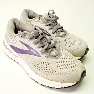 Brooks Ariel 20 grau und lila Laufschuh Turnschuhe Damengröße 9  - Bild 1 von 14