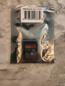 New SanDisk of 8Gb Ultra SDHC Card High Speed/Performance Camcorder/Camera HD - Picture 1 of 3