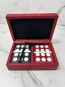 Crate&Barrel Red Double Deck Playing Card Case W/ Sealed Jolly Joker Decks - Bild 1 von 9