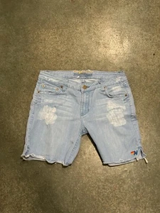 Pantaloncini di jeans Aviator Nation taglia 28 pantaloncini blu denim invecchiati - Foto 1 di 8
