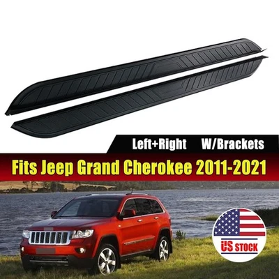 Foot Steps fit for Jeep Grand Cherokee 2011-2021 Running Boards Side Steps Nerf - Image 1 of 4
