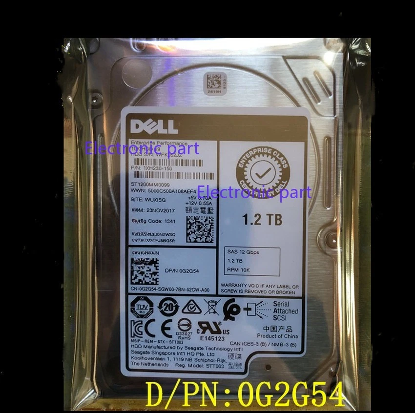 DELL G2G54 ST1200MM0099 1.2TB 12Gb/s 2.5" 10K Enterprise Hard Drive - Image 1 of 2