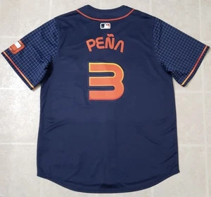NWT Sz XL Men Houston Astros Space City Jeremy Pena #3 Jersey All Stitched Peña - Picture 1 of 6