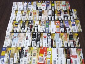 Sega Saturn Spine Cards Only Lot 106 SS Obi Paper Inserts Rare Japan JP