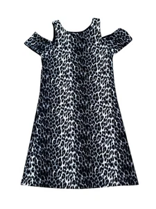 Abito Les Tout Petits bambina spalle fredde stampa animalier taglia 14 - Foto 1 di 4