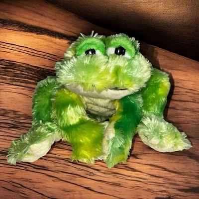 Ganz Webkinz Tie Dye Frog Green Stuffed Animal HM162 Plush Toy No Code - Image 1 of 4