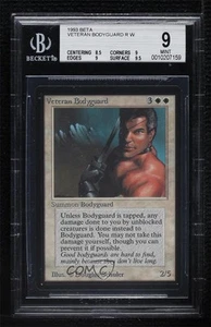 1993 Magic: The Gathering - Limited Edition Beta Veteran Bodyguard BGS 9 0i5y - Picture 1 of 3