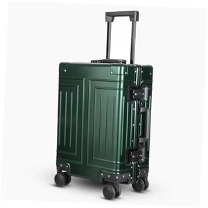 Vollaluminium Handgepäck, geschnitten aus ganzem Aluminium 20 Zoll grün - Bild 1 von 7